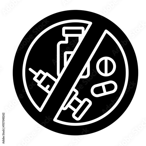 Drug Prevention Icon