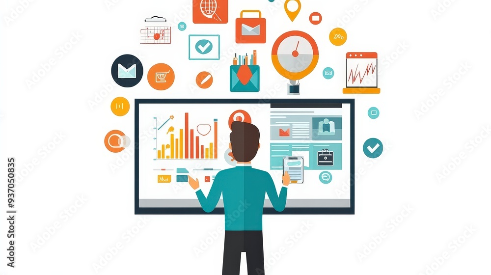 Strategic Marketing Manager: Crafting Brand Promotion with Digital Marketing and Analytics Iconography Strategic Marketing Manager: Crafting Brand Promotion with Digital Marketing and Analytics Iconography