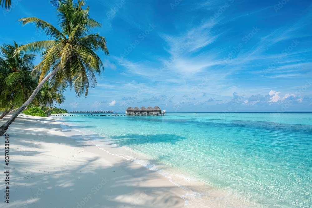 Obraz premium Maldives Tranquil Paradise