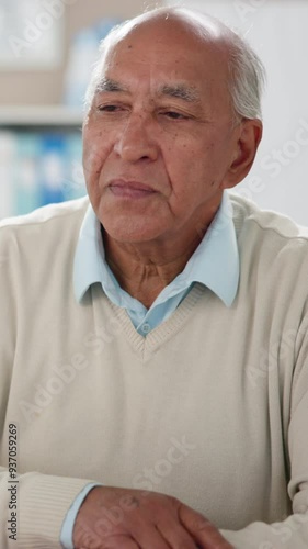 Wallpaper Mural Doctor, consultation and senior man patient with heartburn, indigestion or acid reflux at hospital. Sick, healthcare checkup and elderly male person with chest pain or infection in medical clinic. Torontodigital.ca