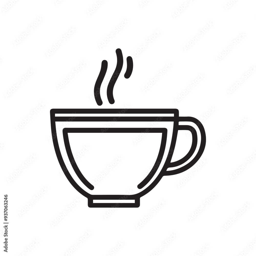 tea cup hot drink icon. mug food dinner glass black morning. tea cup hot drink icon. mug food dinner glass black morning.