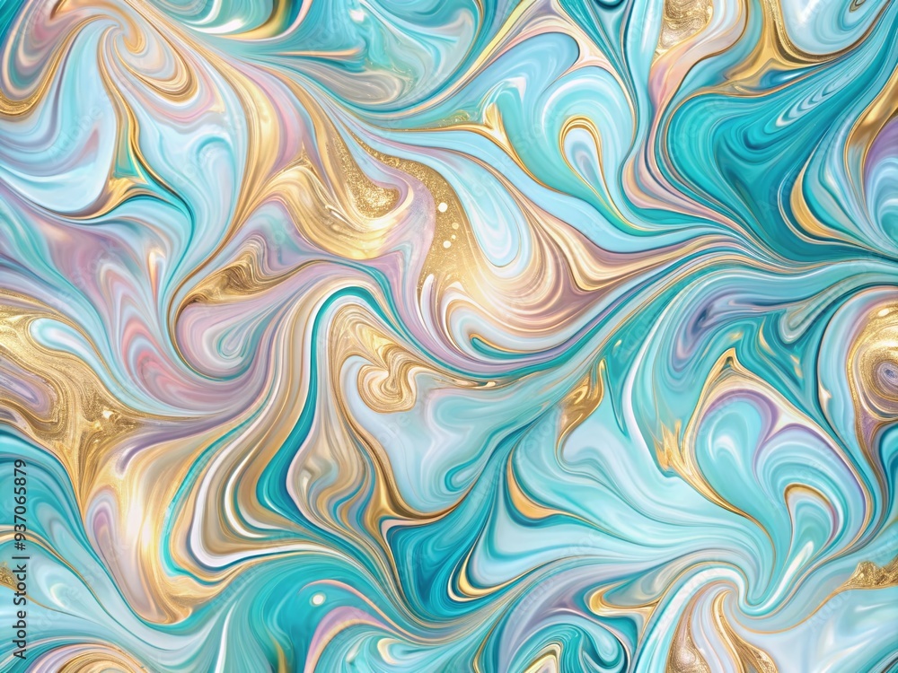 Swirly abstract marbled paper vector art with iridescent colors and metallic sheen on textured background with minimalist composition and modern aesthetic Swirly abstract marbled paper vector art with iridescent colors and metallic sheen on textured background with minimalist composition and modern aesthetic