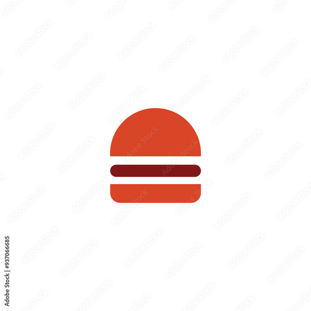 Logo burger unique design with blank background Logo burger unique design with blank background