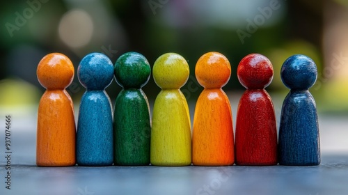 Colorful Wooden Figures