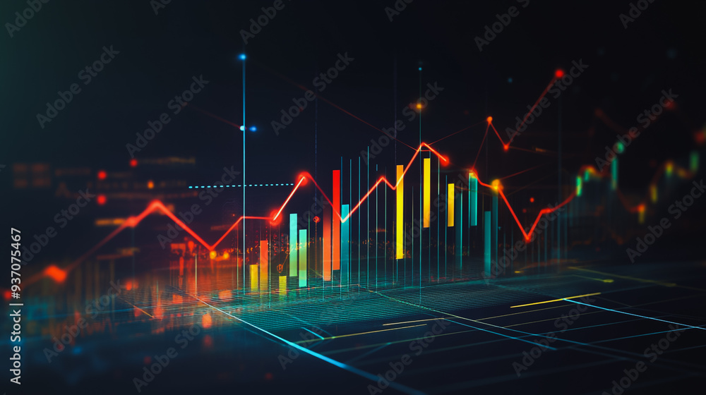 charts and graphs with statistics to analyze business potential and forecast future development of companies growth. charts and graphs with statistics to analyze business potential and forecast future development of companies growth.