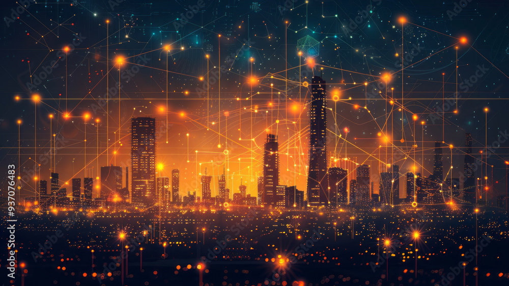 Fototapeta premium Create a graph depicting predictive analytics for demand forecasting in the energy sector