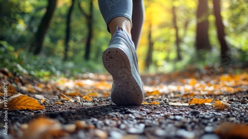 Closeup of a Runner's Foot on