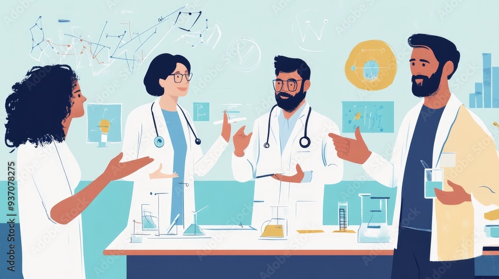 Scientists Collaborate on a Research Project Scientists Collaborate on a Research Project