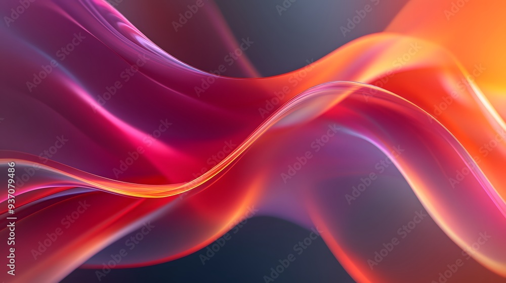 115. 3D vibrant ribbons of light flowing smoothly in a transparent space 115. 3D vibrant ribbons of light flowing smoothly in a transparent space