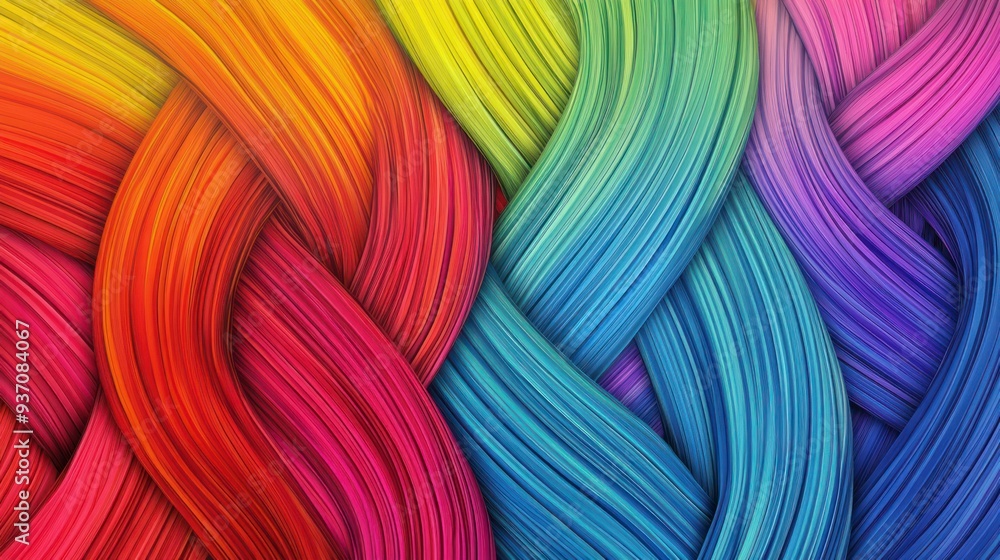 Abstract Rainbow Braid Abstract Rainbow Braid
