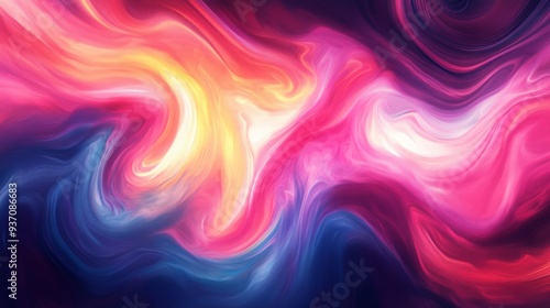 Abstract Swirling Colors: A Symphony of Hues