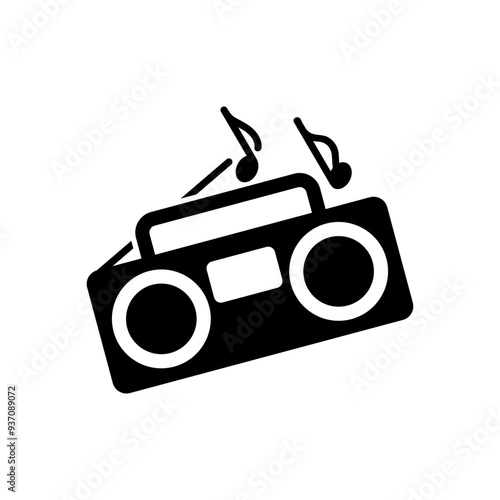 ISO prohibition safety signs_no loud music symbol only