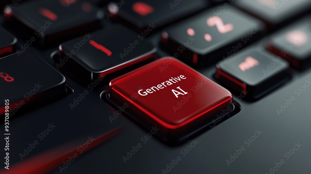 Generative AI Key on a Black Keyboard Generative AI Key on a Black Keyboard