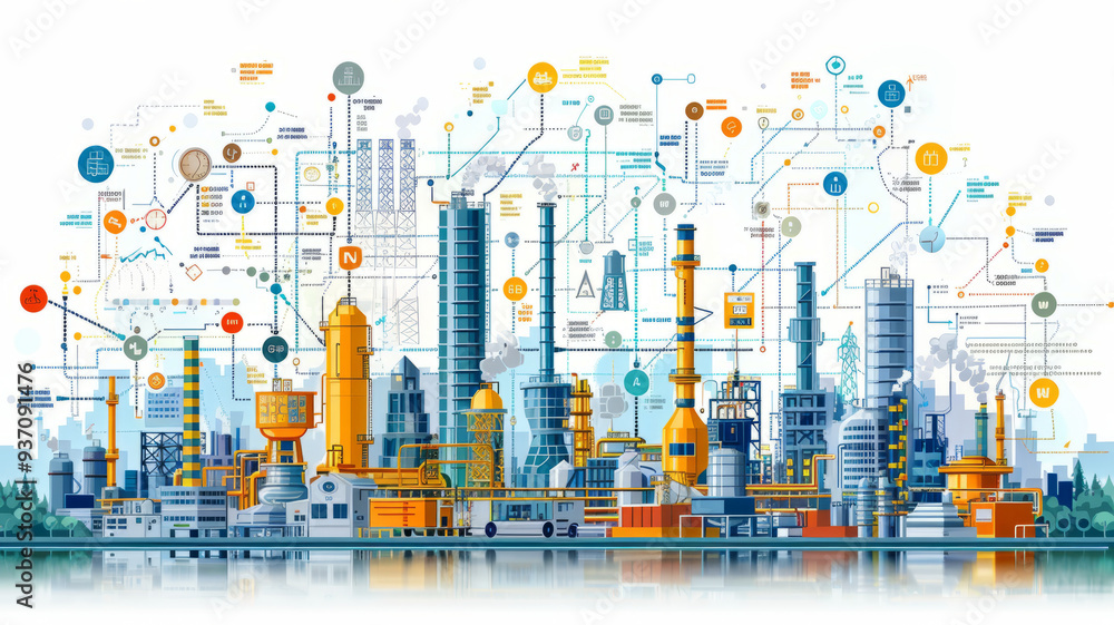 Obraz premium Create a graph depicting predictive analytics for demand forecasting in the energy sector