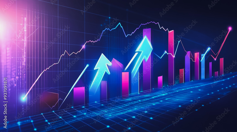 charts and graphs with statistics to analyze business potential and forecast future development of companies growth. charts and graphs with statistics to analyze business potential and forecast future development of companies growth.