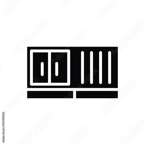 container solid icon vector design good for web or mobile app