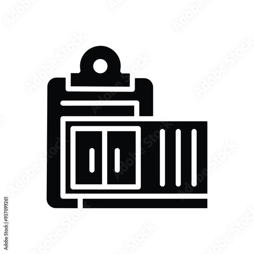 cargo inspection solid icon vector design good for web or mobile app