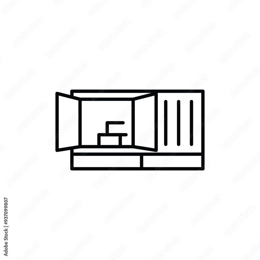 container thin outline icon vector design good for web or mobile app container thin outline icon vector design good for web or mobile app