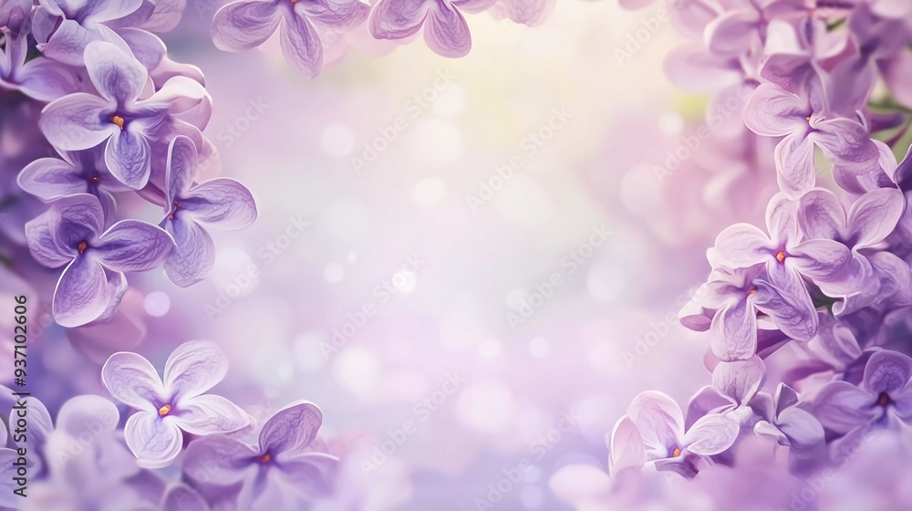 Fototapeta premium Lilac flowers background which is very beautiful