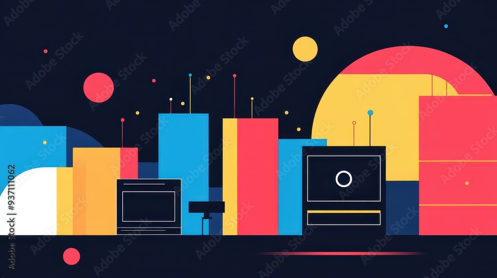 Dive into the tech world with a vivid illustration portraying a dynamic internet network connection. Dive into the tech world with a vivid illustration portraying a dynamic internet network connection.