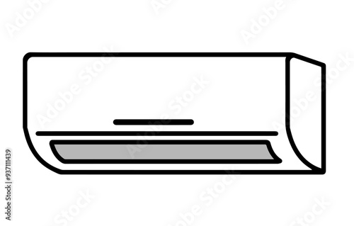 エアコンのシンプルなイラスト