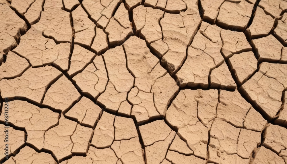 Textured earth surface with natural cracks Textured earth surface with natural cracks