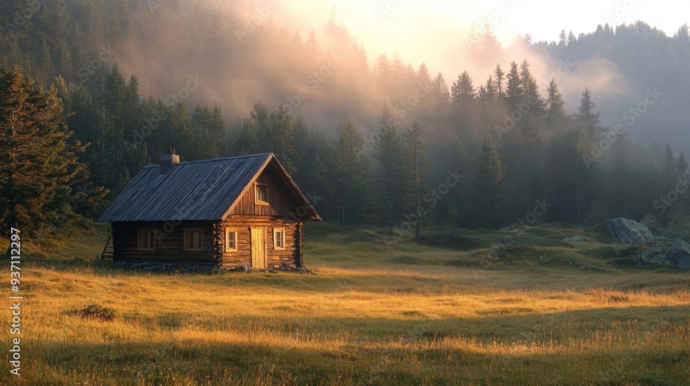 Secluded Wooden Cabin in a Secluded Wooden Cabin in a