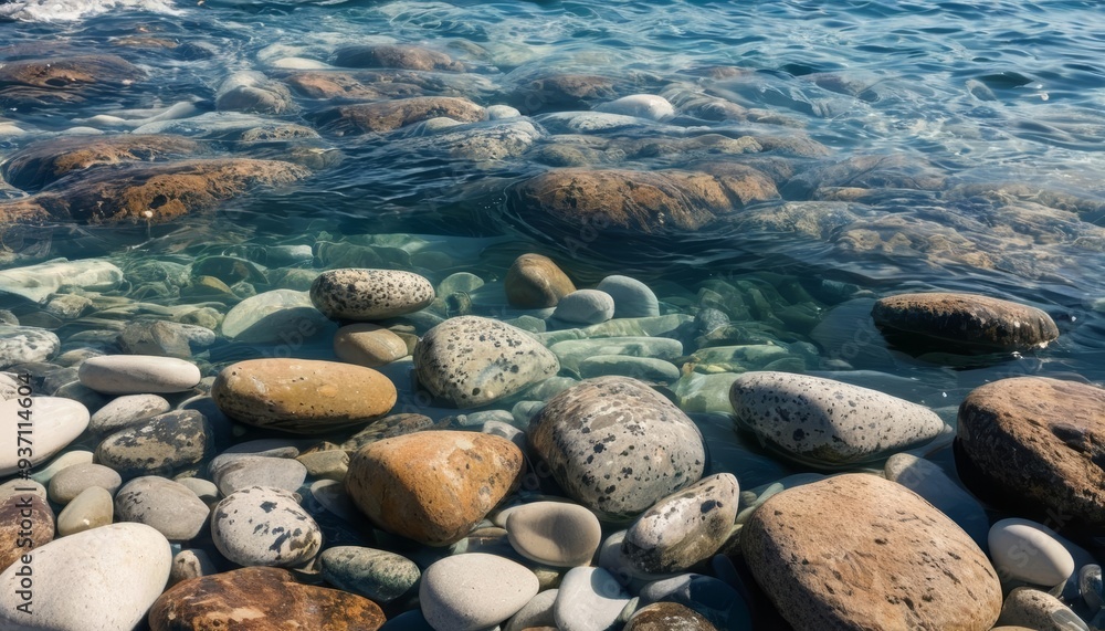 Aquatic treasure trove A rocky underwater landscape Aquatic treasure trove A rocky underwater landscape