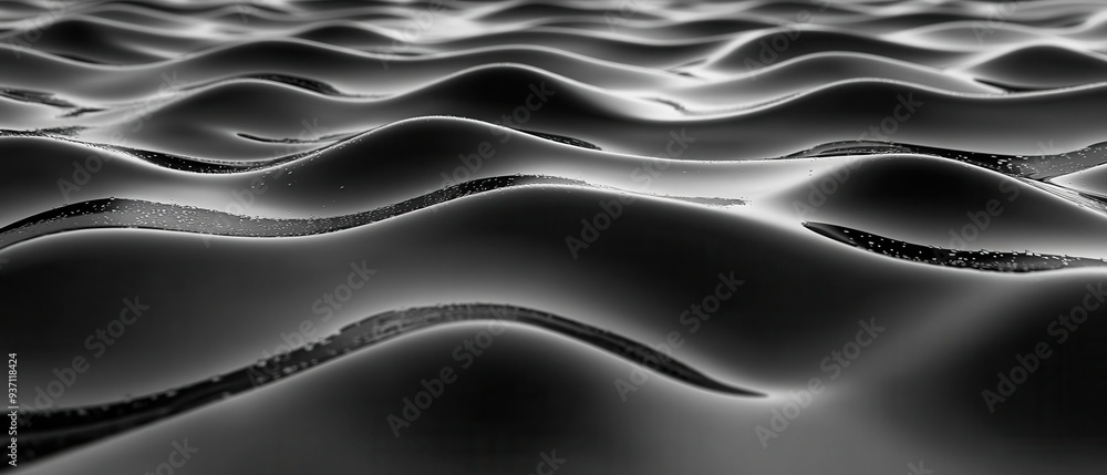 Abstract black and white waves create a soothing and rhythmic visual effect, ideal for modern design and artistic projects. Abstract black and white waves create a soothing and rhythmic visual effect, ideal for modern design and artistic projects.