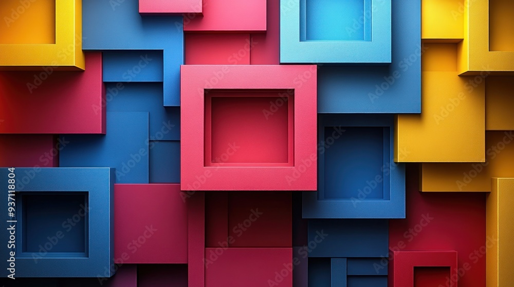Abstract Colorful Geometric Shapes Abstract Colorful Geometric Shapes