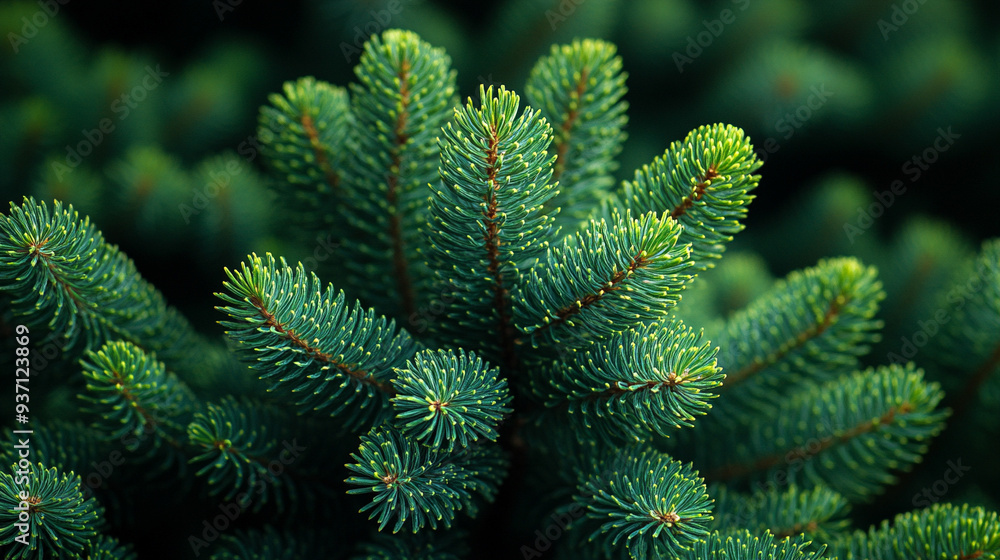 Christmas tree fir branch with soft festive lighting, creating a seamless, cheerful background for holiday decorations and seasonal celebrations Christmas tree fir branch with soft festive lighting, creating a seamless, cheerful background for holiday decorations and seasonal celebrations