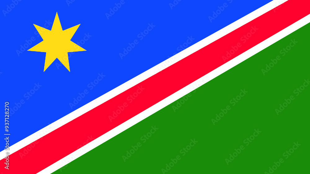 Nabia Country Flag Illustrative Nabia Country Flag Illustrative