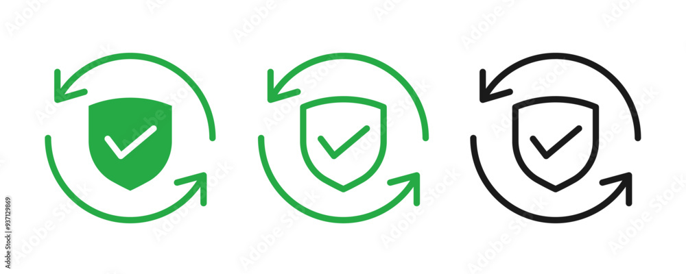 Checkmark Icon for Safety Verification and Secure Guarantee Assurance Checkmark Icon for Safety Verification and Secure Guarantee Assurance