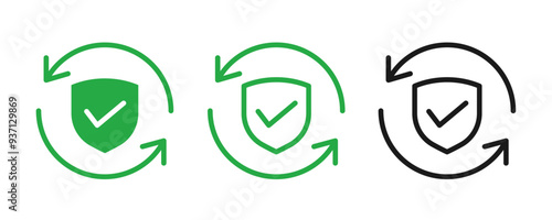 Checkmark Icon for Safety Verification and Secure Guarantee Assurance