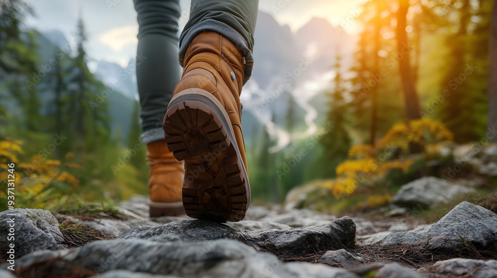 Hiker walking on rocky mountain trail, trekking for healthy lifestyle, hike photograph
Hiker walking on rocky mountain trail, trekking for healthy lifestyle, hike photograph