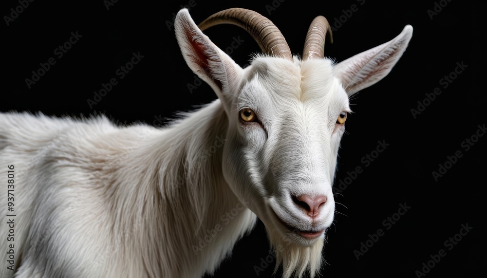 Fototapeta premium Elegance in the Wild A majestic goats profile