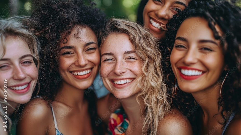 Joyful group of friends sharing smiles and laughter in a vibrant outdoor setting, capturing the essence of friendship and happiness. Joyful group of friends sharing smiles and laughter in a vibrant outdoor setting, capturing the essence of friendship and happiness.