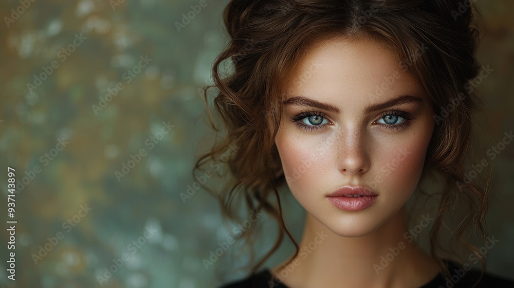 Elegant Studio Modeling Portrait with Soft Lighting and Stylish Accessories Elegant Studio Modeling Portrait with Soft Lighting and Stylish Accessories