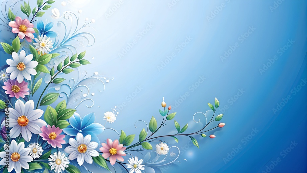 Naklejka premium spring floral background