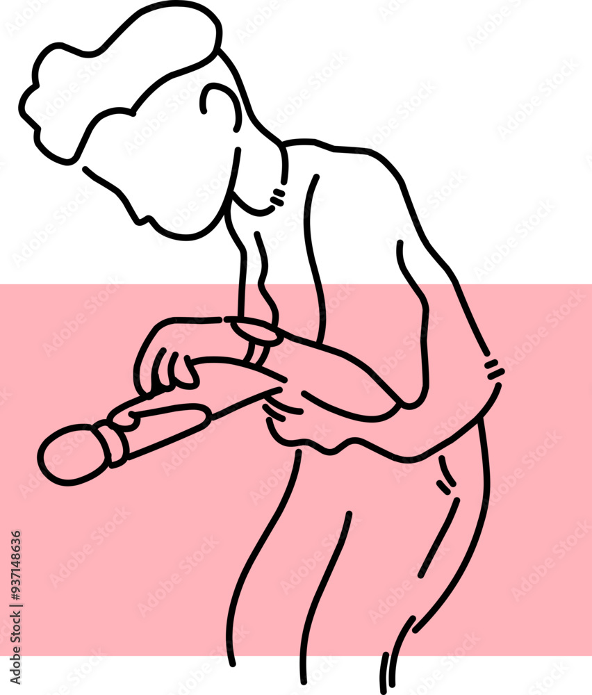 People Working Illustration Line People Working Illustration Line