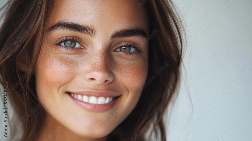 A close-up of a beautiful woman with radiant skin and minimal makeup, smiling softly, with natural light highlighting her features. A close-up of a beautiful woman with radiant skin and minimal makeup, smiling softly, with natural light highlighting her features.