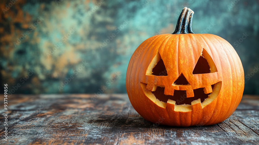 Halloween pumpkin on a dark background, evoking a sense of mystery and chaos. The pumpkin’s eerie glow contrasts with the surrounding darkness, enhancing the Halloween ambiance Halloween pumpkin on a dark background, evoking a sense of mystery and chaos. The pumpkin’s eerie glow contrasts with the surrounding darkness, enhancing the Halloween ambiance