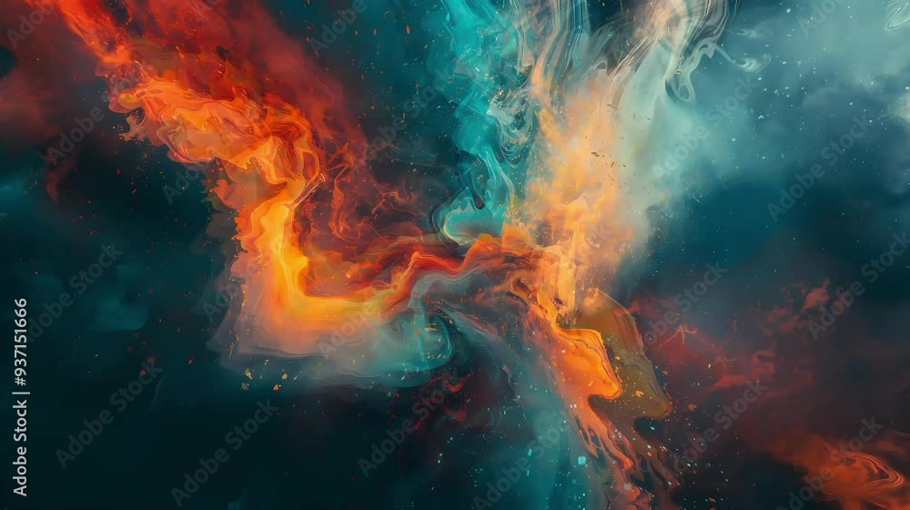 surreal explosion of colors Background surreal explosion of colors Background