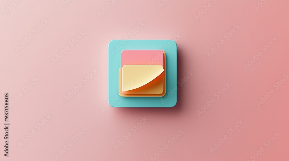 Colorful paper notes stacked on a pink background, creating a vibrant and playful aesthetic. Colorful paper notes stacked on a pink background, creating a vibrant and playful aesthetic.