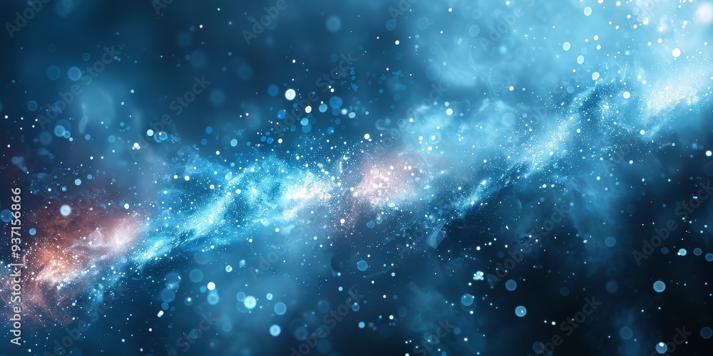 Cosmic Dance A mesmerizing abstract depiction of a nebula in deep space ...