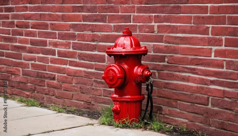 Red Fire Hydrant Urban Safety Icon Red Fire Hydrant Urban Safety Icon