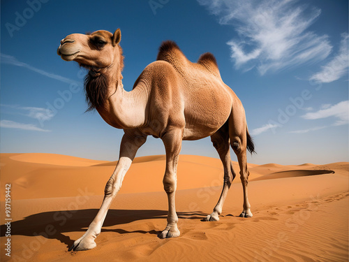 camel in the desert