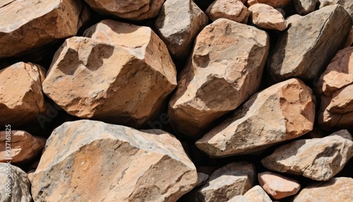  Stone wall texture with natural rock formations