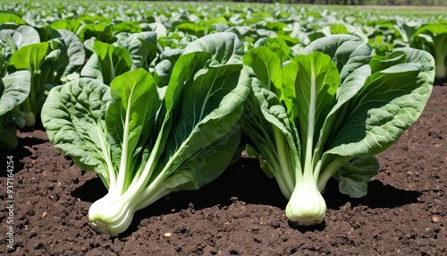 Wallpaper Mural  Freshly harvested leafy greens in a field Torontodigital.ca