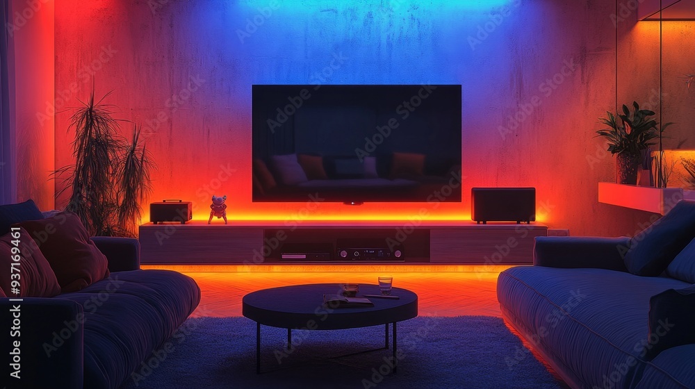 Modern Living Room with Smart